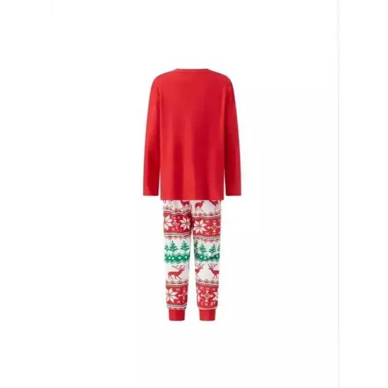 New 2024 Christmas Printed Pajama Set Mother Father Child Matching Set Baby jumpsuit Cute Soft 2-piece Pajama Family Appearance W241015