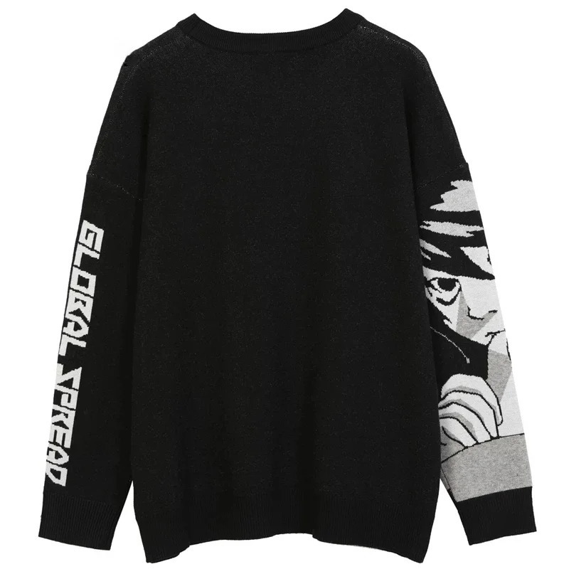 Women Hip Hop Streetwear Harajuku Sweater Vintage Japanese Style Anime Girl Knitted 2023 Cotton Pullover Sweaters Female Clothes 241016