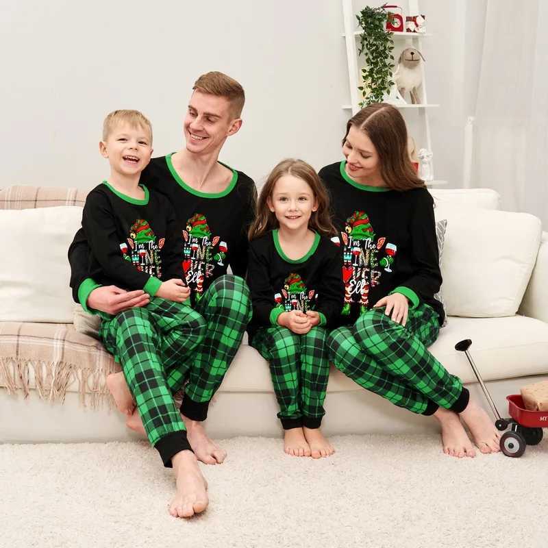 2024 Christmas Pajama Set Christmas Tree Printing Mom Dad Child Matching Set 2-piece Baby Dog jumpsuit Pjs Family Clothing W241015