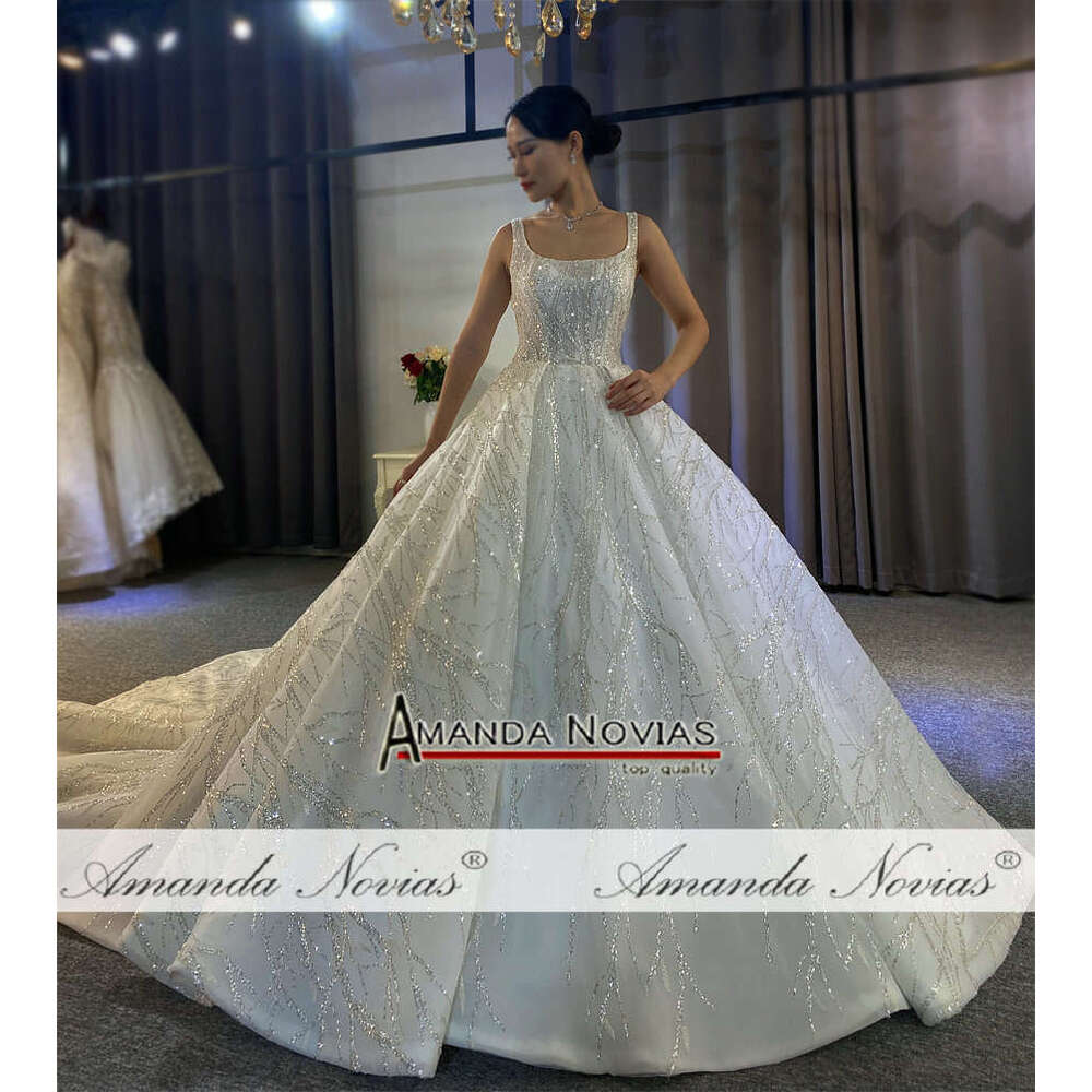 Amanda Novias Real photos wedding 100% high quality custom made dress