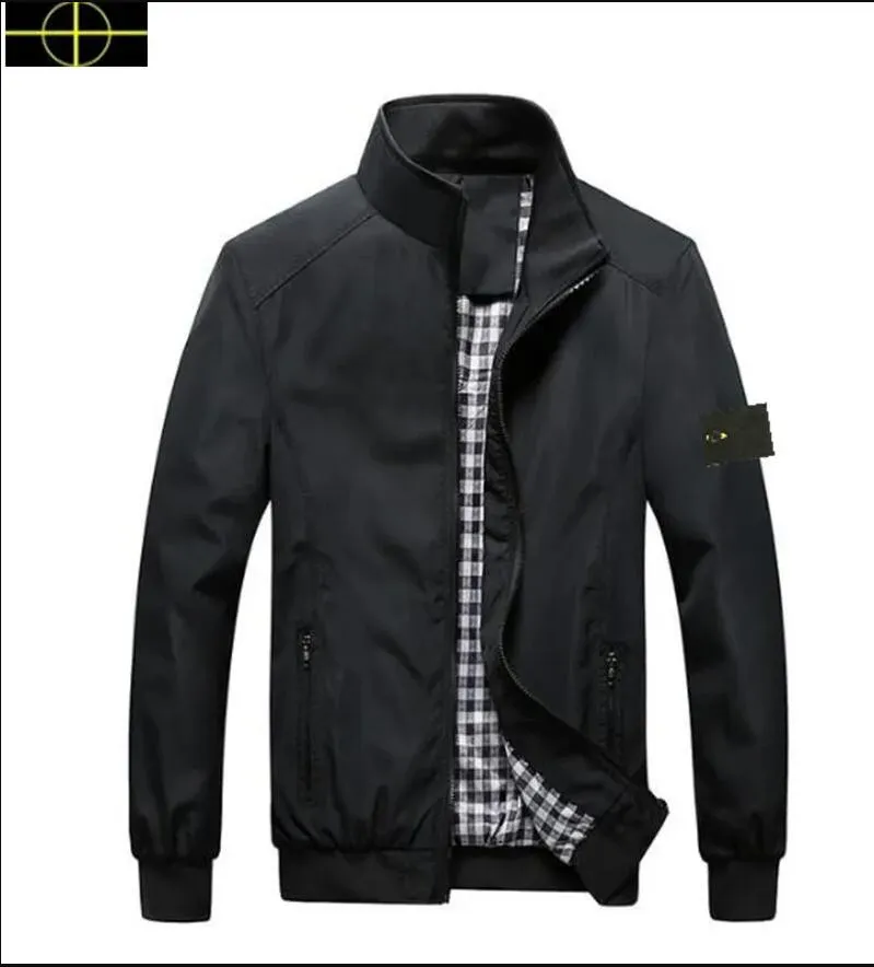 stone jacket 2024 Fashion New Men's Designer Coat Winter and Autumn Baseball Slim Style Classic Casual Windbreaker Coat Zipper jacket