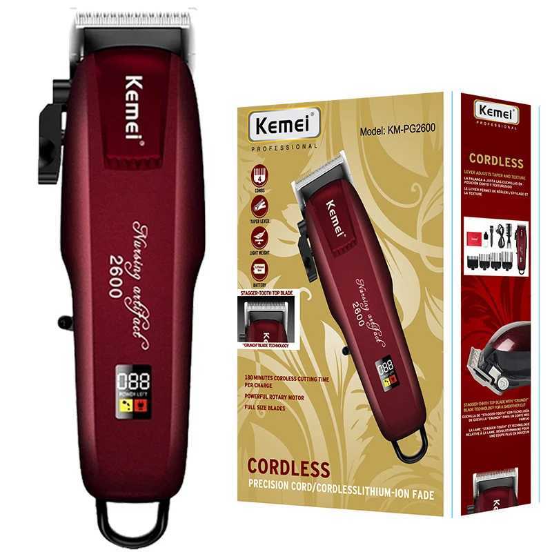 Kemei Electric Hair Clipper Professional Hair Clipper Mens Barber Beard Trimmer Rechargeable Hair Clipper W241017