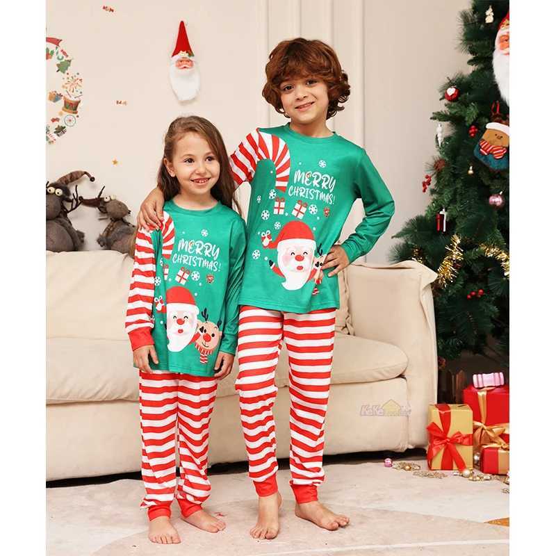 2024 Family Matching Christmas Pajama Set for Adults and Children Same Clothing Christmas Pajamas for Mother and Child Clothing W241015