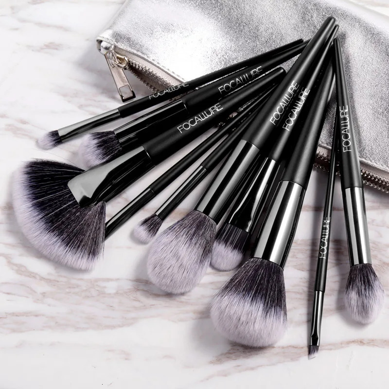 FOCALLURE 6/10 Pcs Soft Fluffy Makeup Brushes Set for Foundation Concealer Blush Setting Powder Eyeshadow Blending Tools Brush 241008 S25519