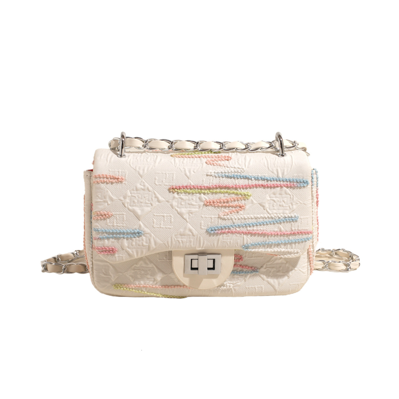 Super popular for women new fashionable and versatile chain crossbody bag, stylish single shoulder armpit small square bag