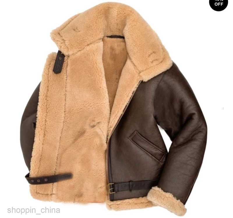 Men's Jackets Coats new fur integrated men's coat thickened fur faux fur jacket burst