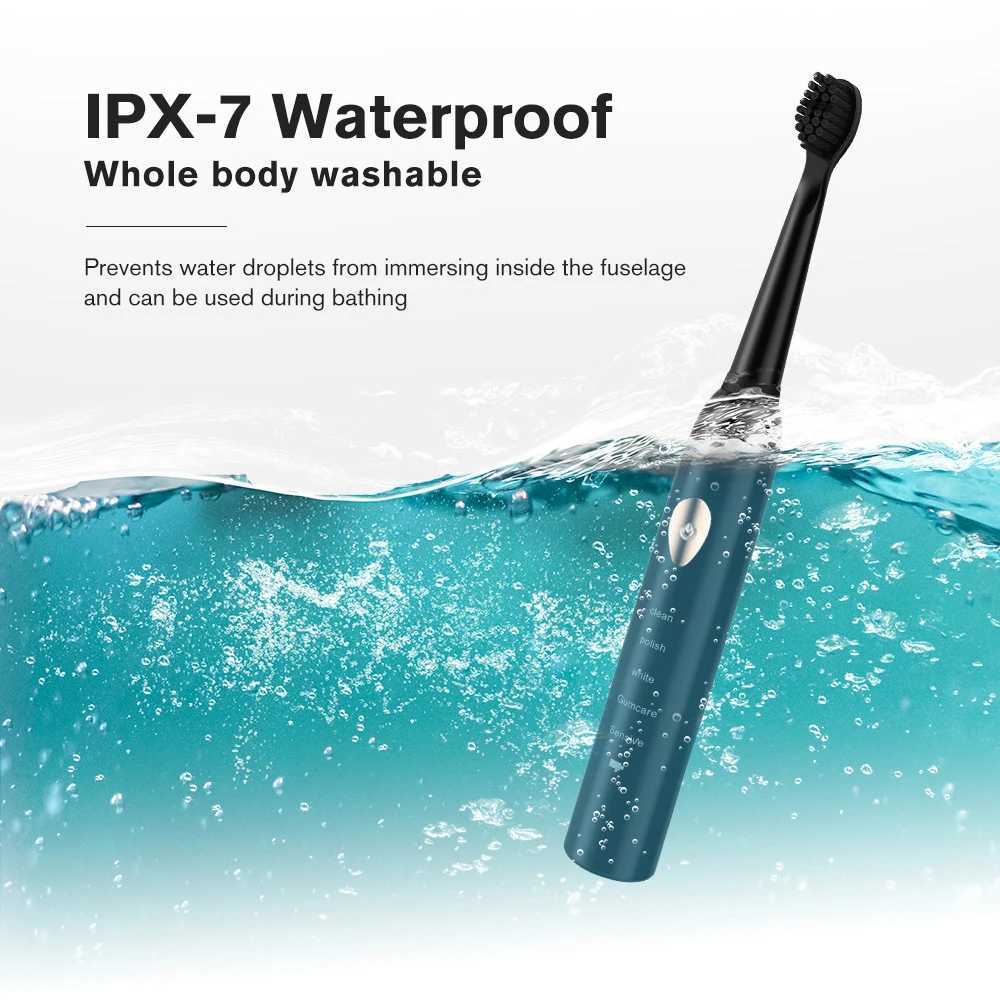 New Arrival USB Ultra Sonic Electric Toothbrush 5 Mode Fully Automatic Electric Toothbrush Adult Waterproof Electric Toothbrush G241017