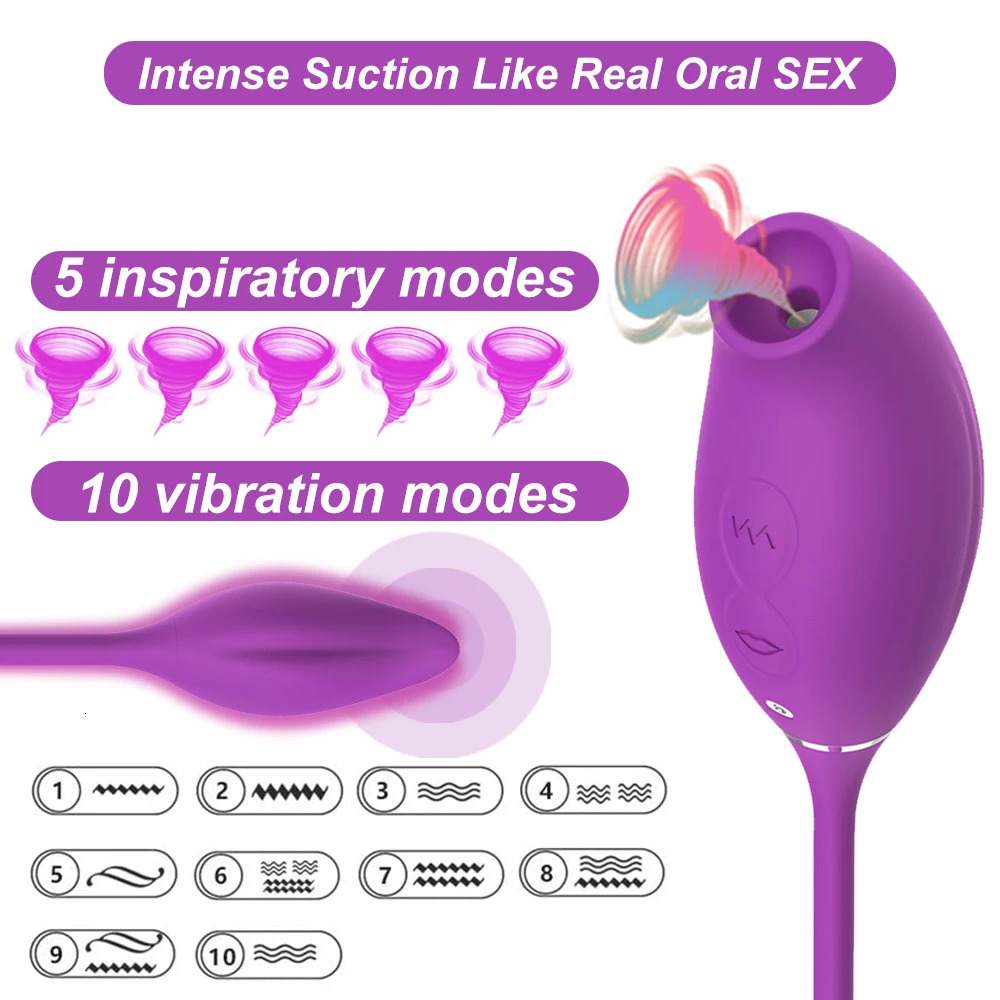 2in1 GSpot clitoral suction toy with vibrating egg butt plug stimulator adult product for female couples sex games 241009
