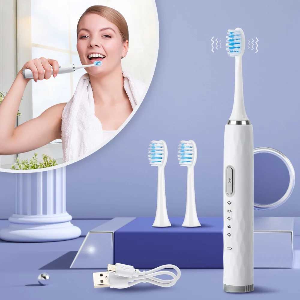 New Arrival 5-mode 5-head electric toothbrush charging automatic soft brush waterproof electric toothbrush G241017