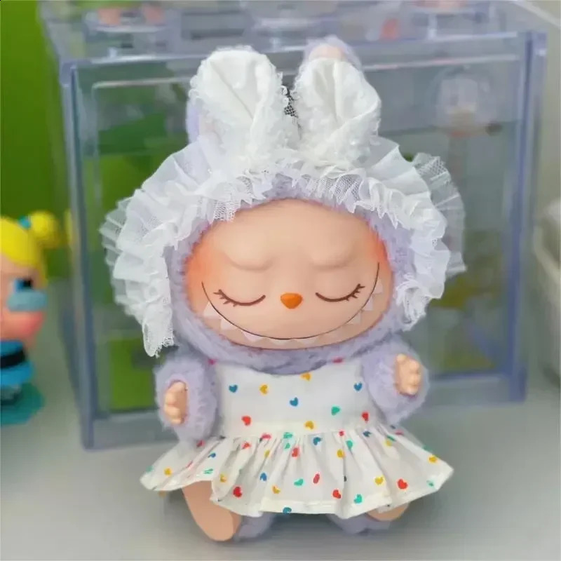 Labubu V1 V2 action picture Monster with a blind box vinyl plush doll cute animated character bag pendant model surprise toy 241017