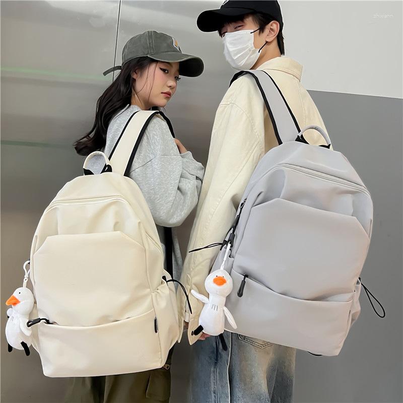 Fashion designer 2025S new model School Bags Large Capacity Simple Fashionable Backpack Men s Senior High College Students Bag Water