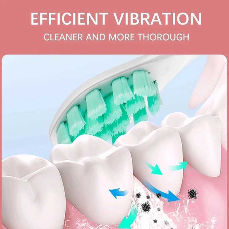 New Arrival Electric toothbrush with strong sound waves for cleaning charging and waterproof toothbrush suitable for male female beauty and household 