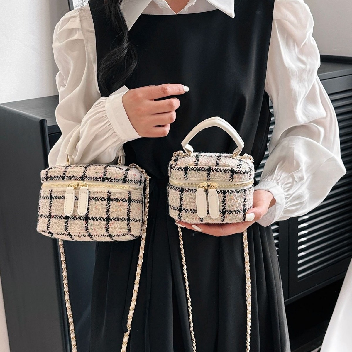 Elegant handbags, small fragrance style, high texture, mini fashion, versatile, single shoulder crossbody bag