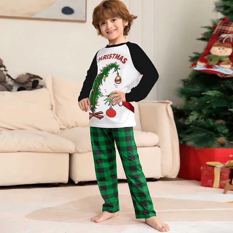 New Christmas Pajama Family Matching Set for Adults Children Santa Claus Family Matching Set W241015