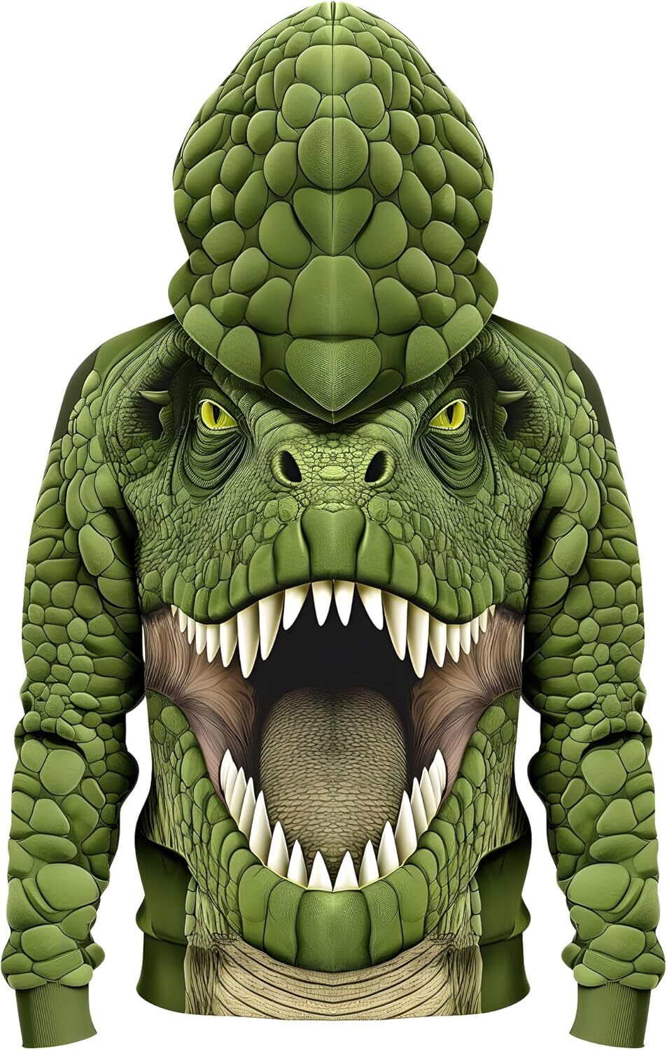 Hoodie for Mens Womens Men Hoodie 3D Printed Sweatshirt Polyester Dinosaur Tyrannosaurus Halloween Green Lightweight Graphic Hoodies sweatshirt