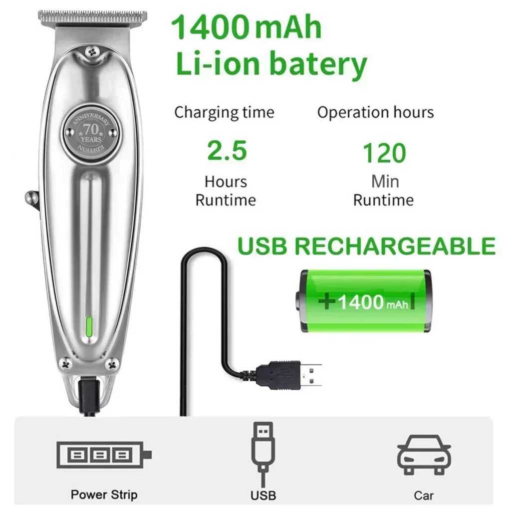 Kemei KM-1949 KM-1986PG KM-TX1 Professional Precision Processing Hair Clipper Kit Electric Cordless Hair Clipper Mens Hair Clipper W241017