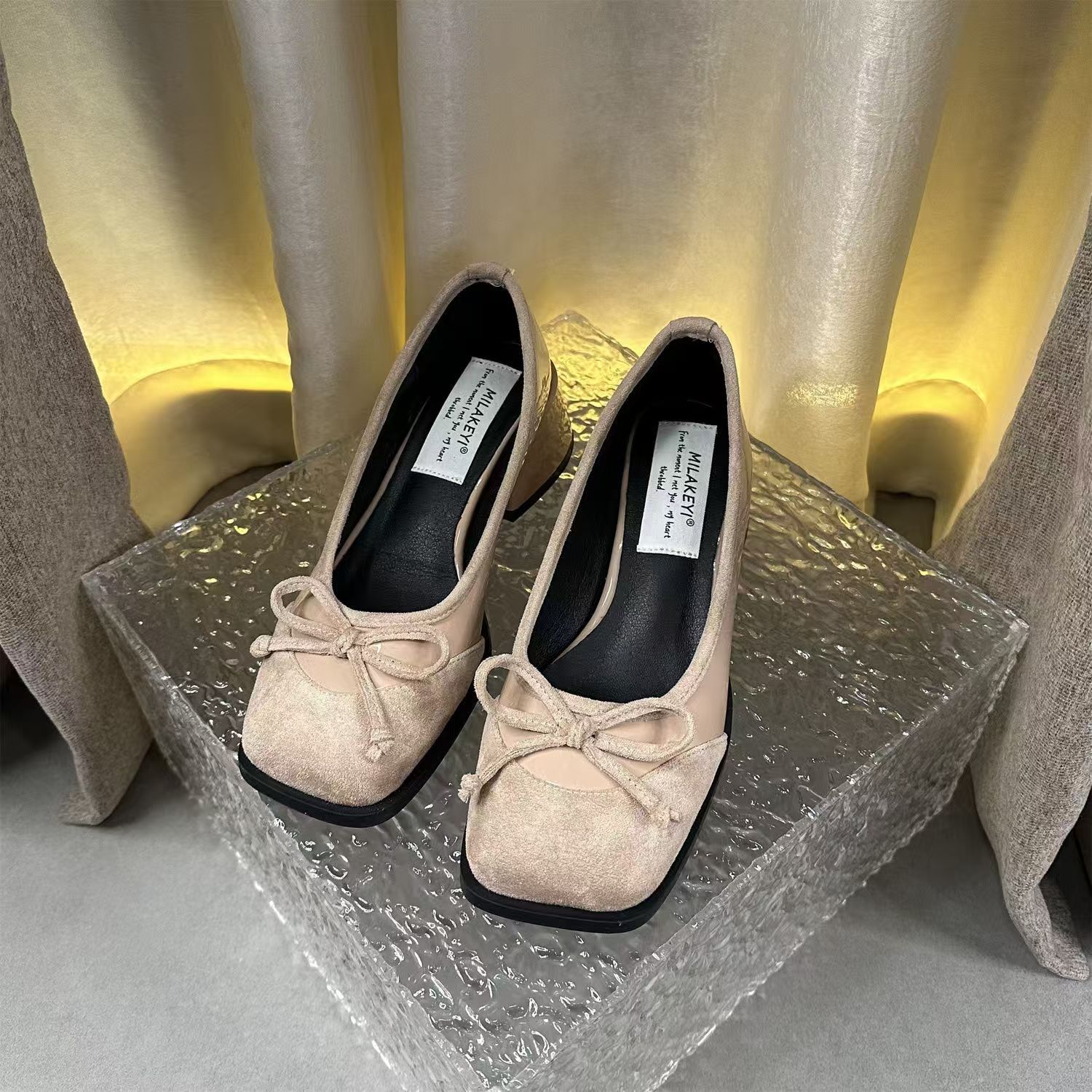 2025 S Fashion Designer Women High Heel Design Sweet Cute Style Dress Wear Comfort Versatile Triple Black Pink Red Free Shipping