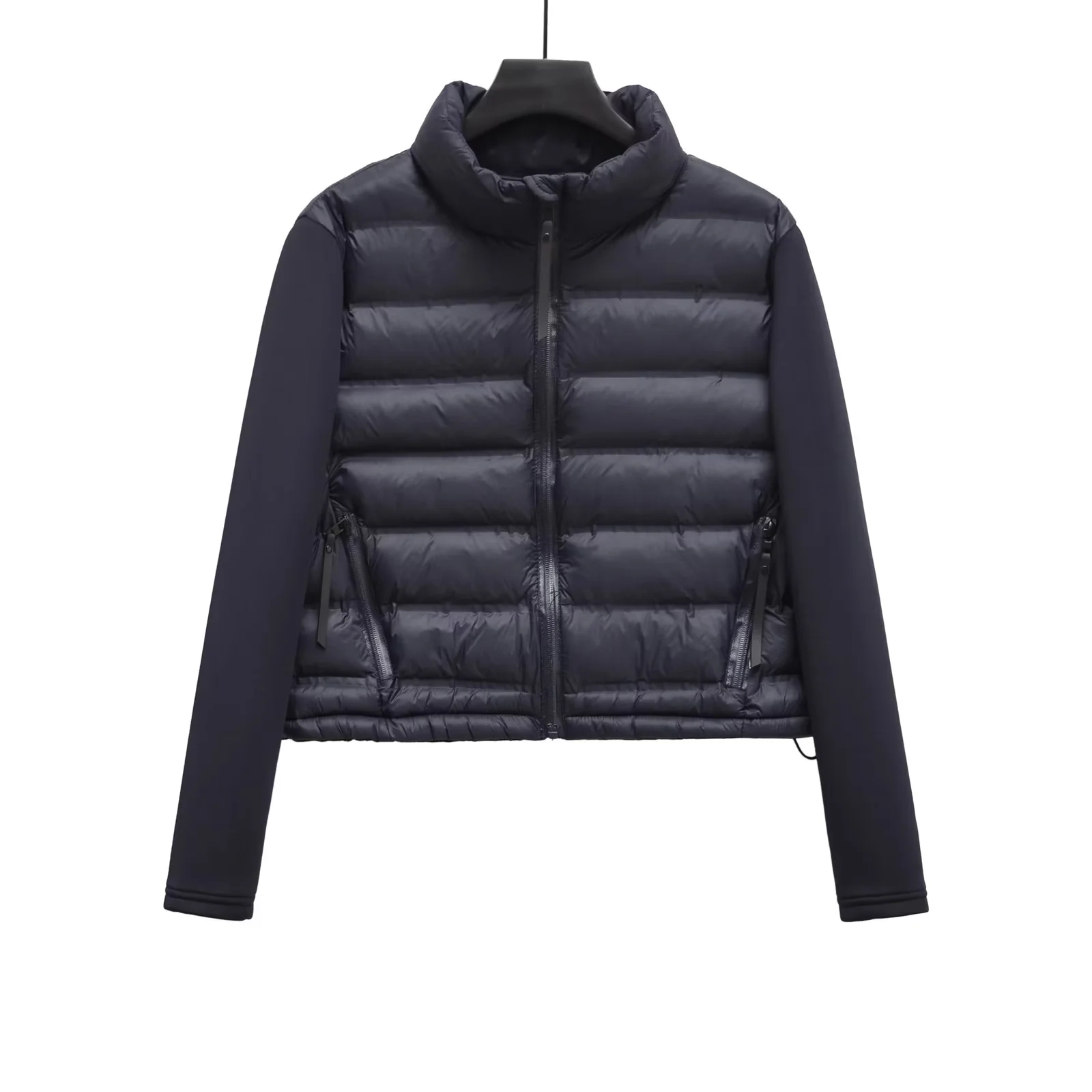 Casacos De Inverno Feminino Szatrafins Woman's Jacket Patchwork Cropped Long Sleeve Coat Armygreen Parkas Veste Femme Parki