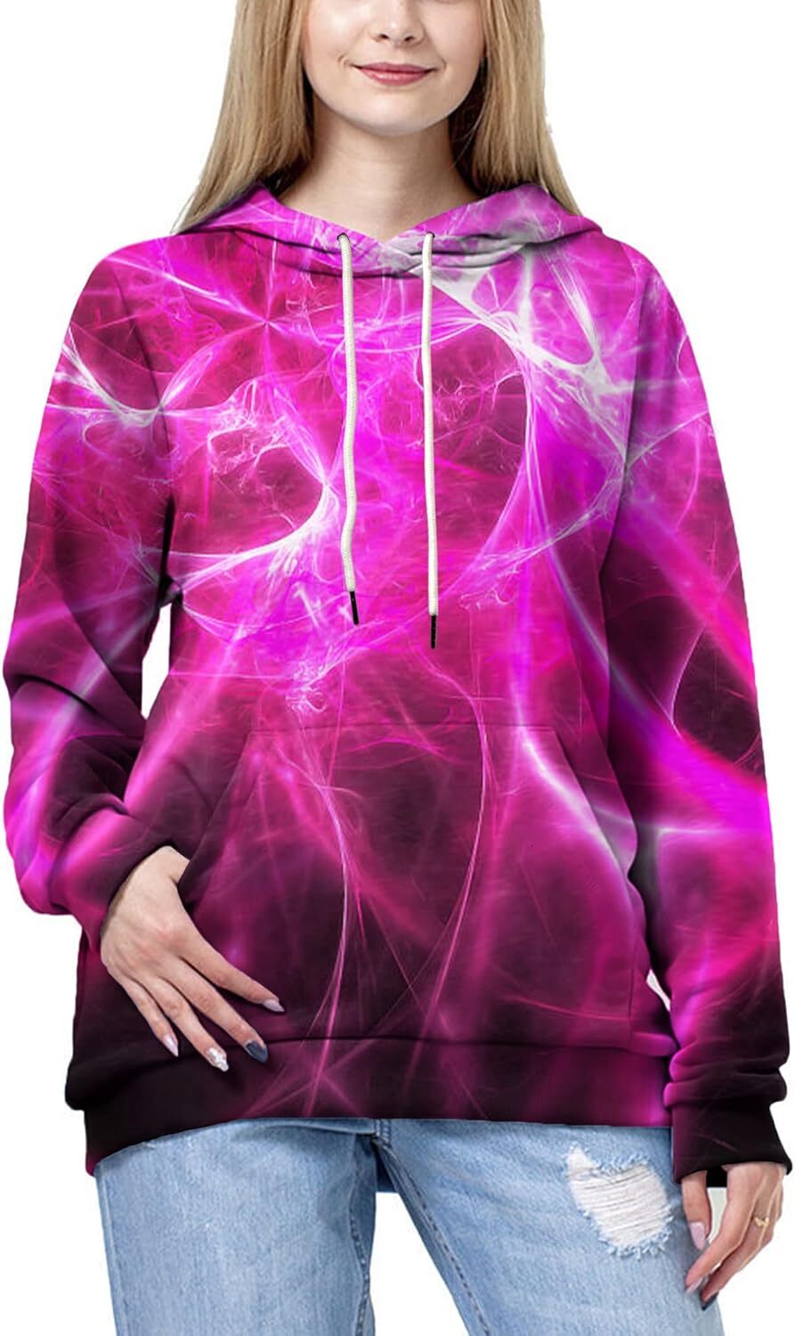 Hoodie for Mens Womens Unisex 3D Printed Hooded Sweatshirt Casual Pullover Hoodie with Big Pockets Graphic Hoodies sweatshirt Fashionable and Warm