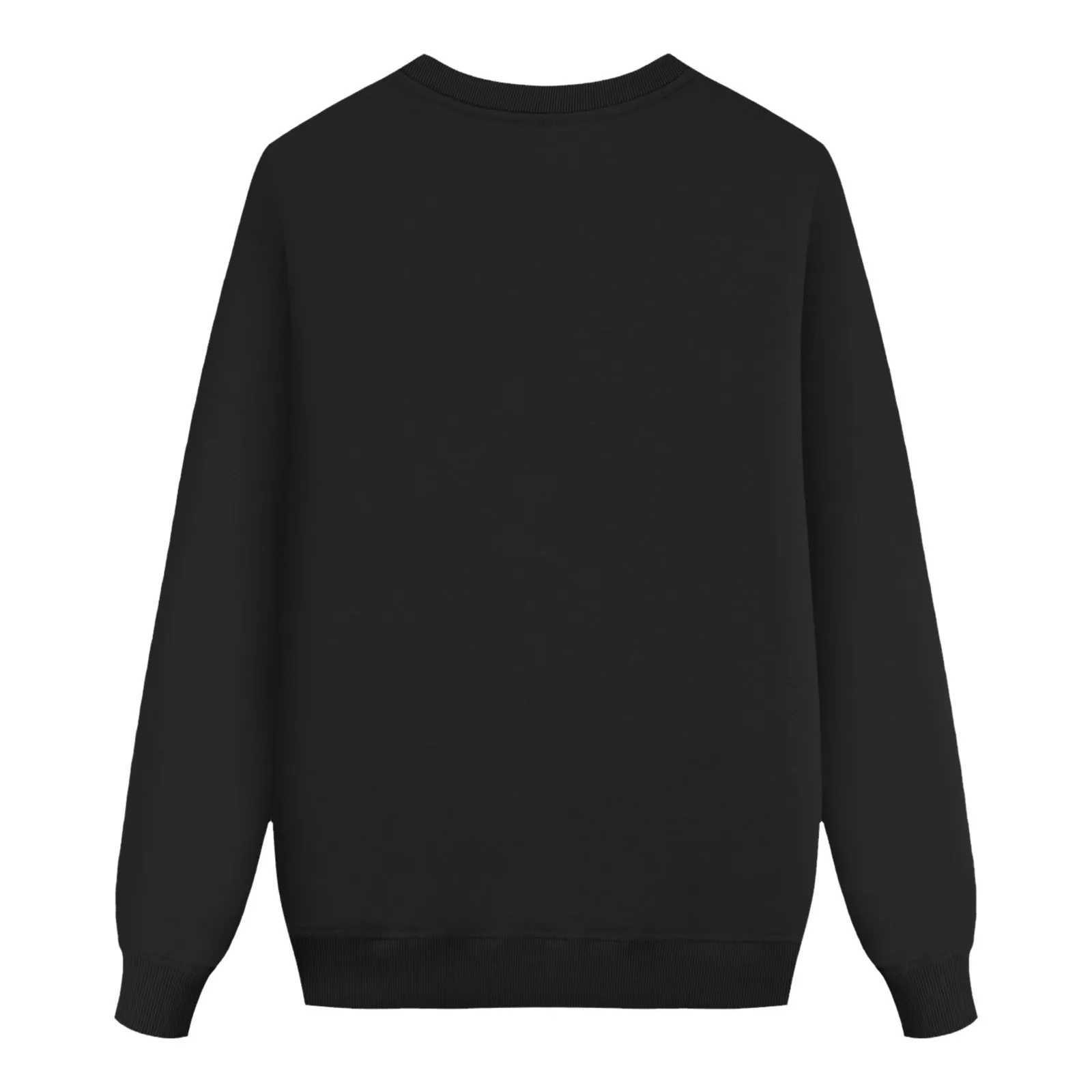 Christmas Cute Elk Printed Wool Sweater for Parents and Children Long Sleeve Round Neck Loose Suitable for Casual Autumn and Winter Hoodies for Famili
