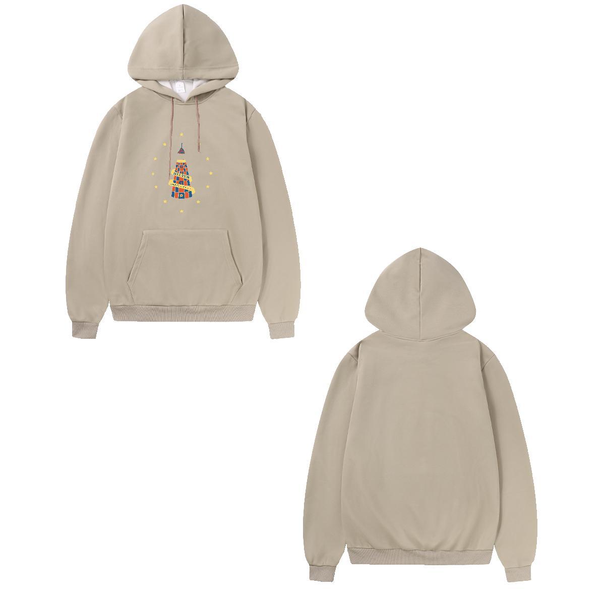 Brand Hoodie for Men Long Sleeve Drawstring Warm Men's Hooded Sweatshirt DIY Printed Clothings Spring Autumn Cotton 350g