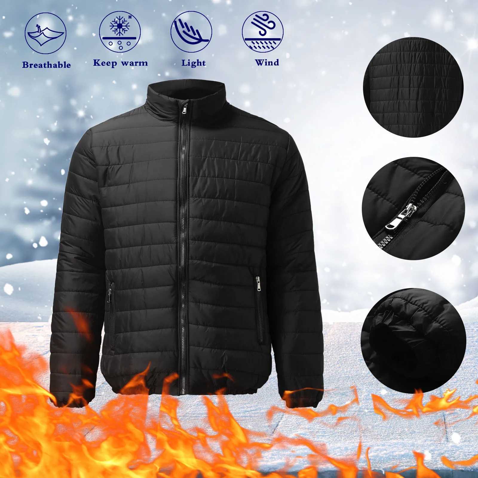 Autumn Winter Size Mens -padded And Pocket Zip Leisure Blouse Top Coat Mens Jackets Men Mens CoatsXJ241017