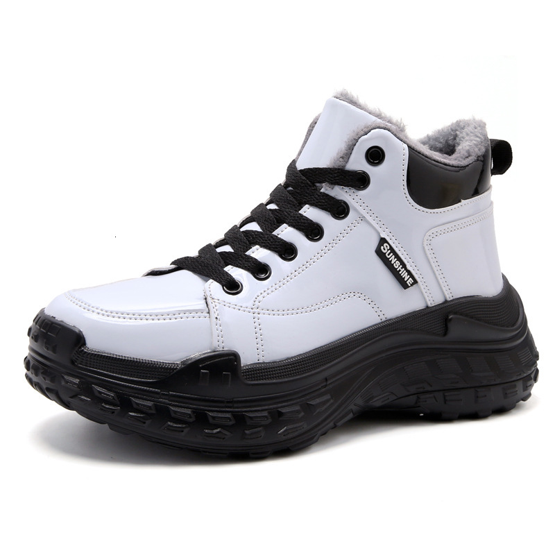 new anti slip waterproof snow boots autumn winter, mid top Martin shoes, wear-resistant and shock-absorbing sports shoes for women
