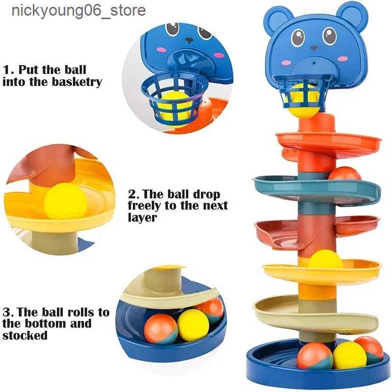 Baby Toy Development Games Montessori Rolling Ball Baby Toys Educational Toys Montessori Activity Stacking Toys For Babies 1 2 3 Years L240910
