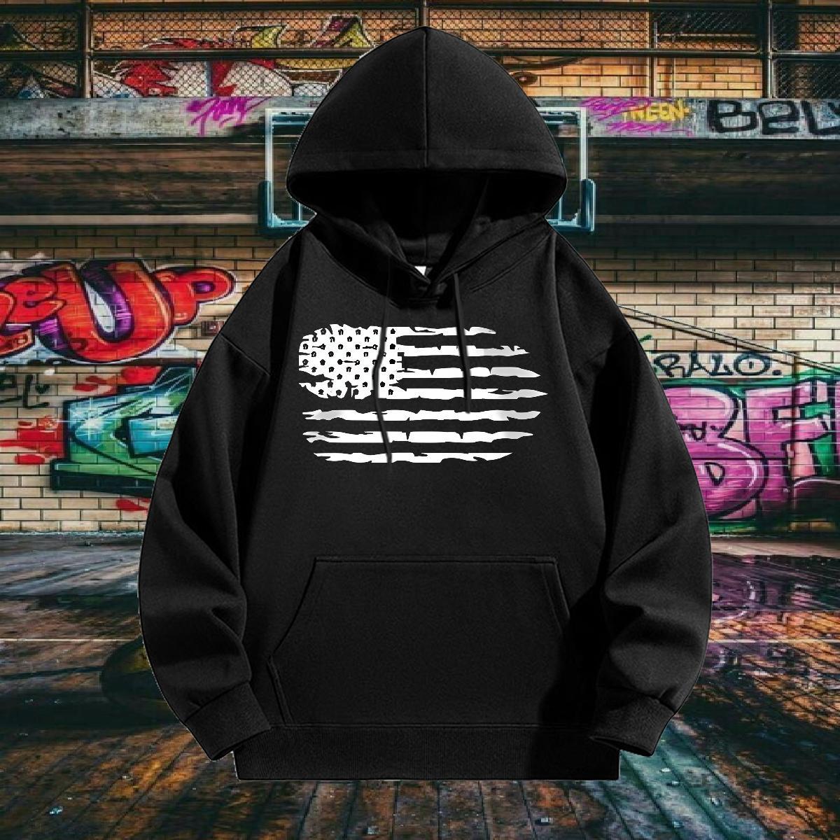 Classic Casual Hoodie Men Breathable Hooded Collar Cool Men Hoodie Casual Daily Wear Tops Hoody Custom Big Size 350g Cotton