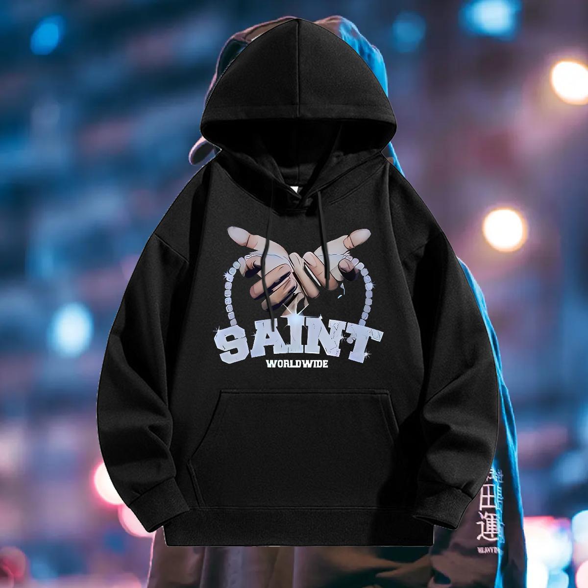 Fashion New Hoodie for Men Hooded Collar Designer Couples Hoodie Street wear Hip Hop Top Pullover Hoodie DIY Anime Warm Fleece
