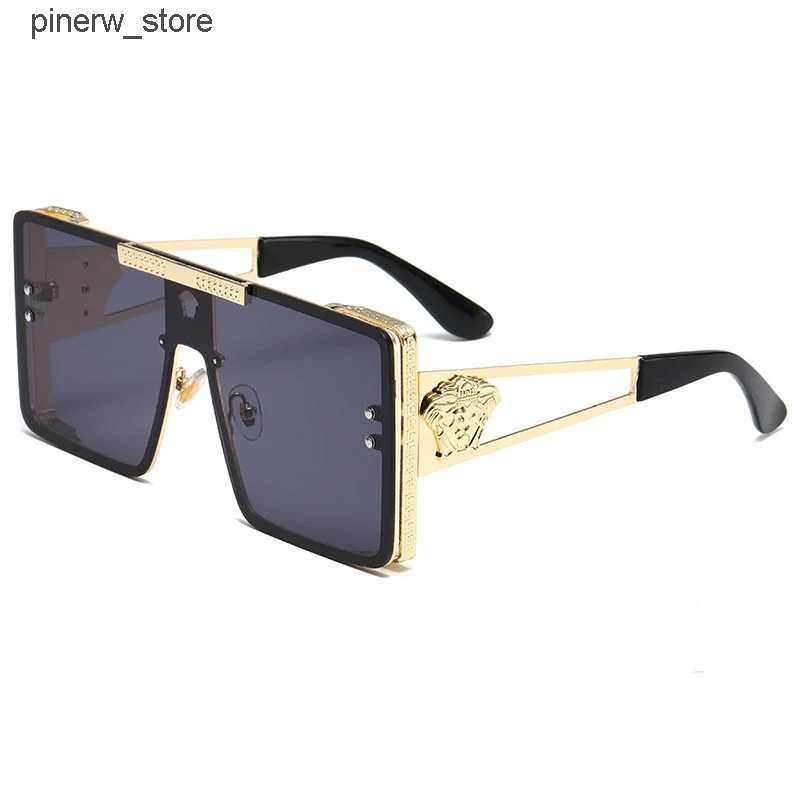Sunglasses Sunglasses Glasses Frame Spectacle Eyewear Accessories Women Fashion Square Outdoor UV400 AE1378B Cool Street Sunglasses L240910