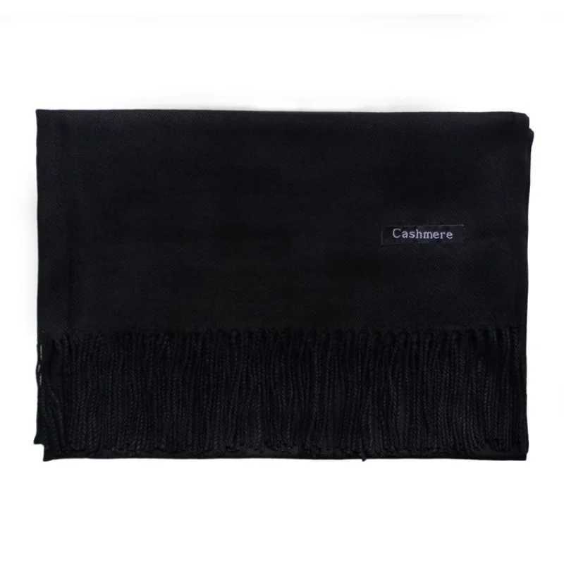 38 color solid thick cashmere scarf suitable for large 70-200cm cashmere winter warm shawl Bufanda Fem with tassel scarf X241017
