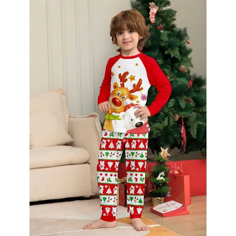 Christmas Pajamas Match Family 2025 New Year Mother Daughter Father Son Set 2PCS Pajamas Adult Children Christmas Baby Clothing W241015