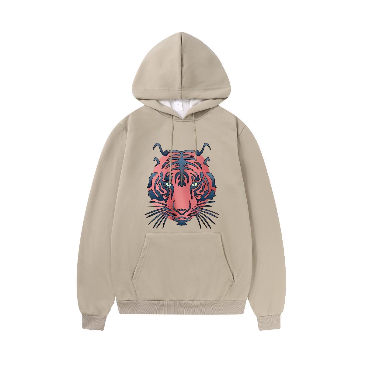 New Unisex Sweatshirts Cool Design Hoodie for Man Woman Anime Print Tops Autumn Winter Casual Hooded Collar Long Sleeves Thick Plush