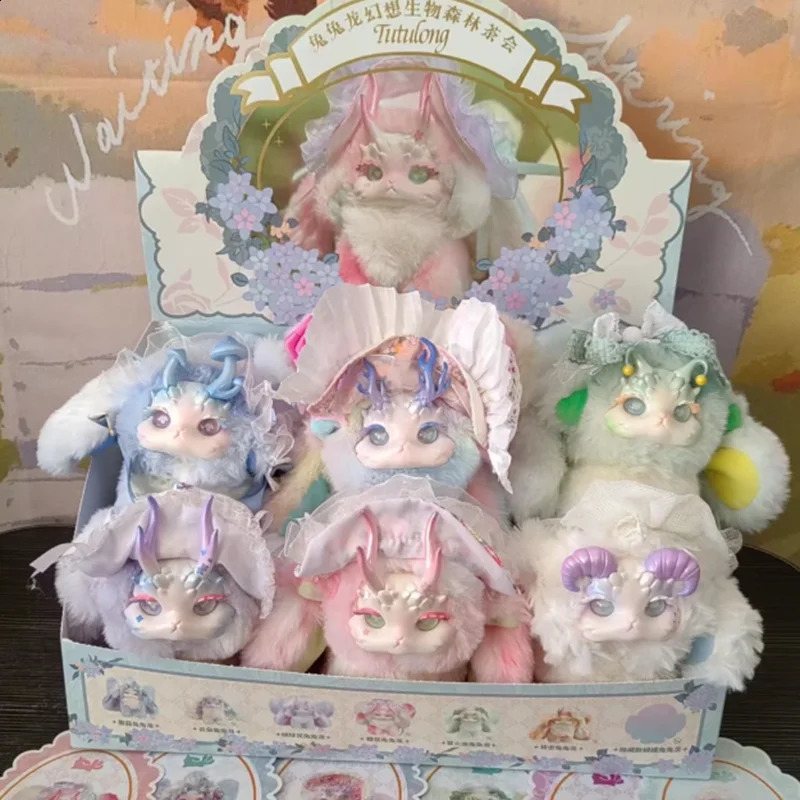 True Tutulong Fantasy Forest Tea Party Blind Box Random Mysterious Surprise Rabbit Dragon Fluffy Toy Birthday Gift 241017