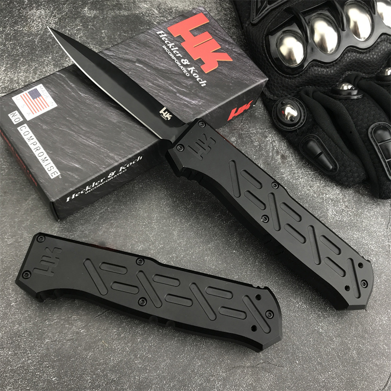 High Quality HK 14850 Multi-hunting Pocket Knife Sharp D2 Blade Aluminium Alloy Handle Outdoor Tactical Hunting Survival EDC Tools 3300 4850 15535