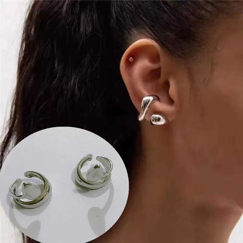 2020 New Female Male Simple Earhole Leafless Couple Ear Bone Clip Female Party Jewelry Gift Dual purpose Earrings W241017