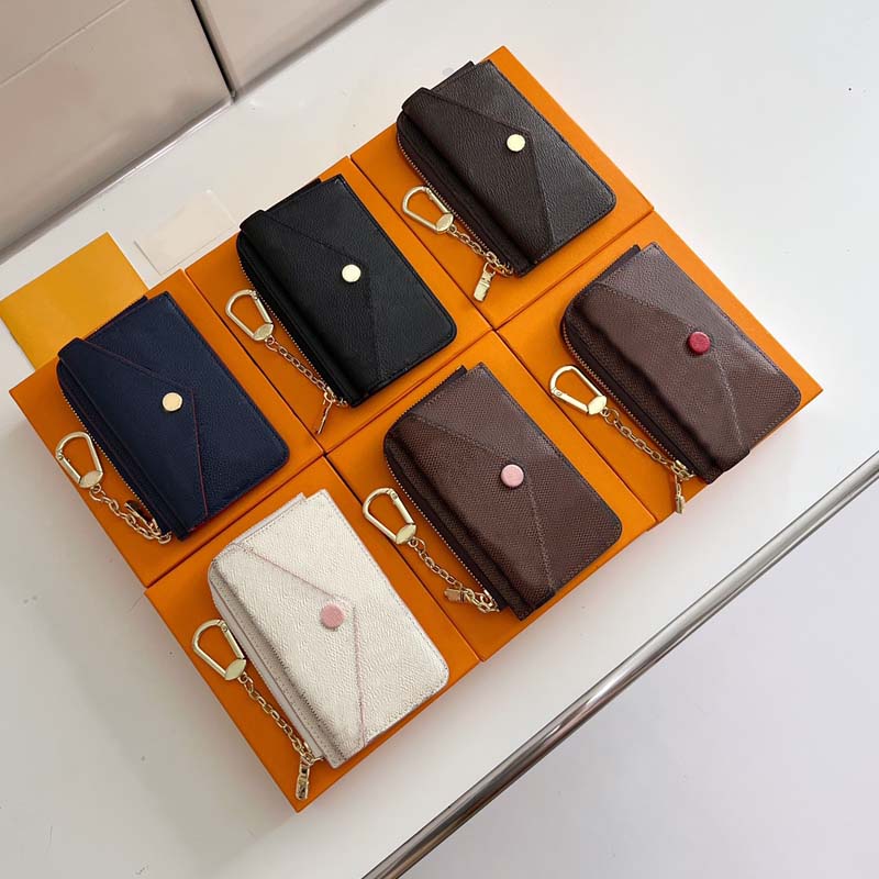 Designer wallets black mens card holders Recto Verso Fashion purses high-quality embossed flower letter womens credit ladies short money clutch bag with box PRPU