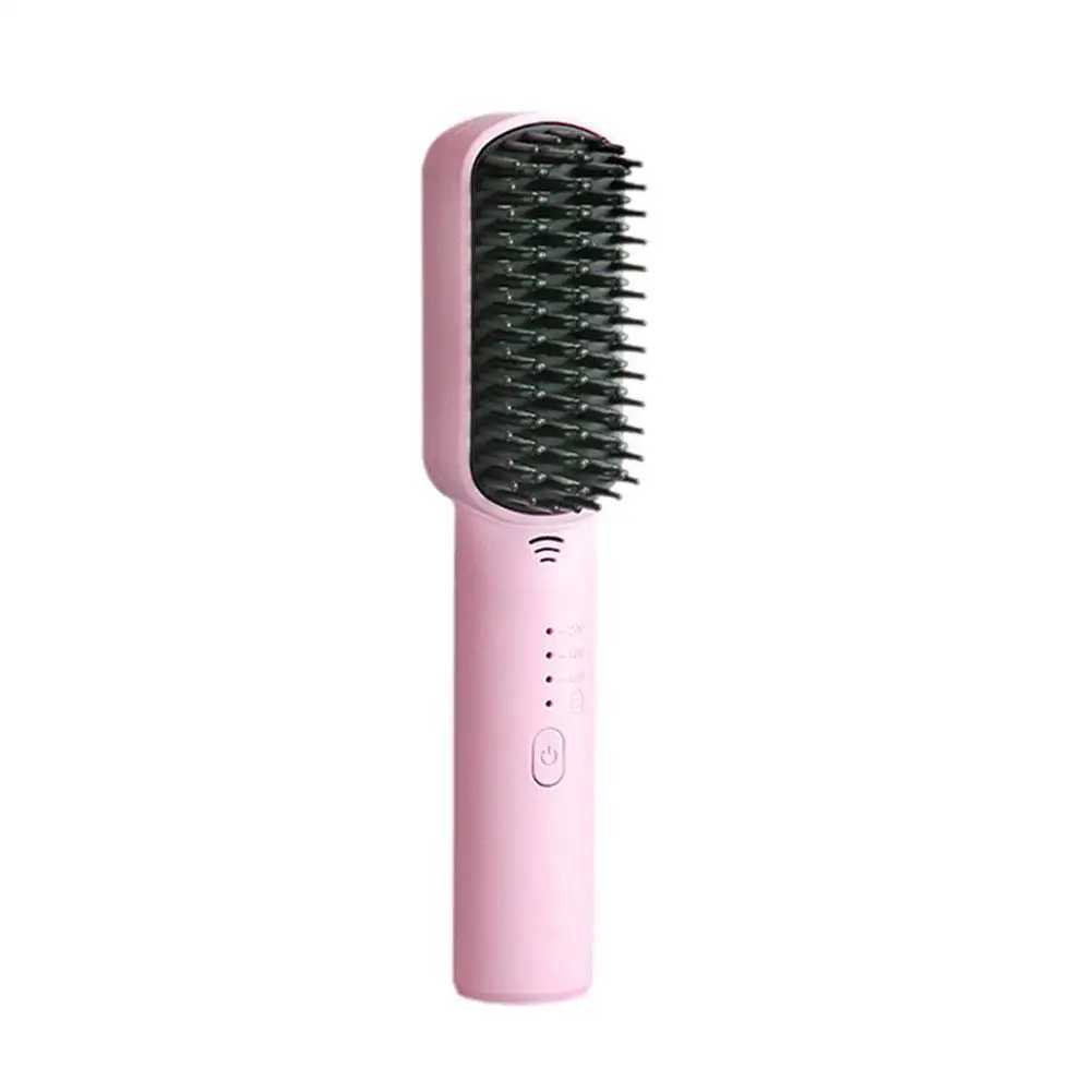 Wireless Hair Straightener Brush Negative Ions Do Not Hurt Hair Mini Portable Hair Styling Hair Cordless Straightening Comb Q0M9XJ241016