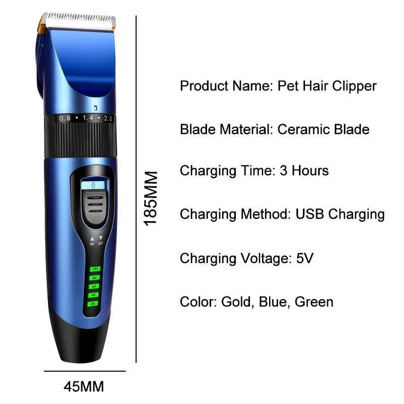 Electric hair clipper wireless professional trimmer LED display screen ceramic blade household low-noise mens hair cutting tool W241017