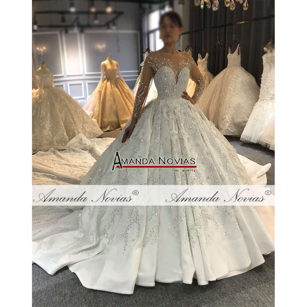 Amanda Novias High Quality Custom Made Wedding Design Bridal Dress