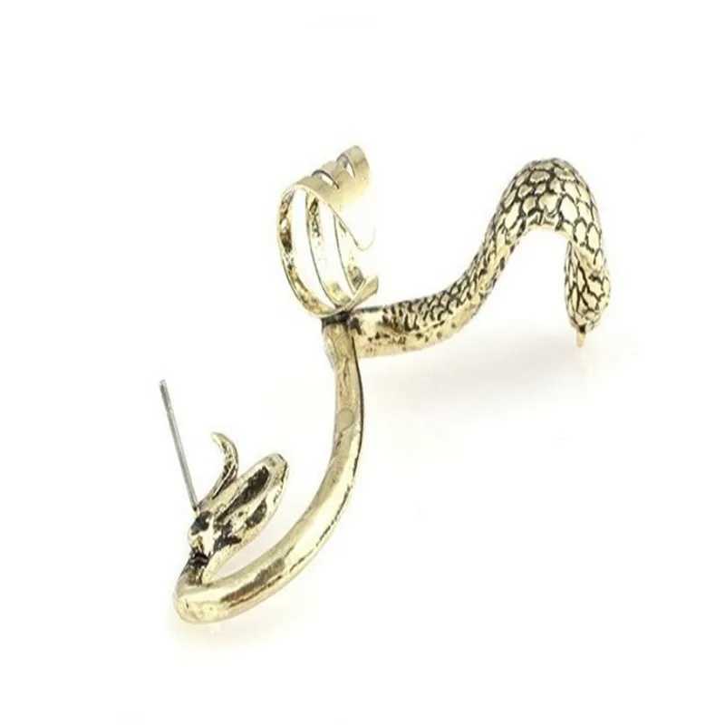 Galvanized animal snake earrings jewelry cuffs earring clips jewelry punk style W241017