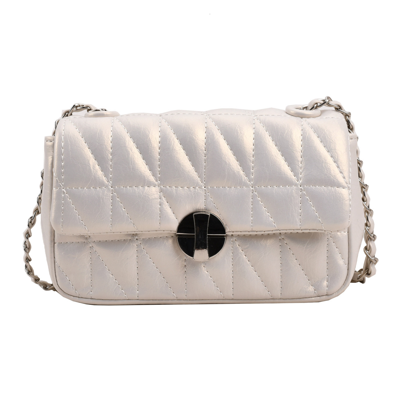 This year's popular bags for women new trendy fashion sense embroidered silver single shoulder crossbody small square bag