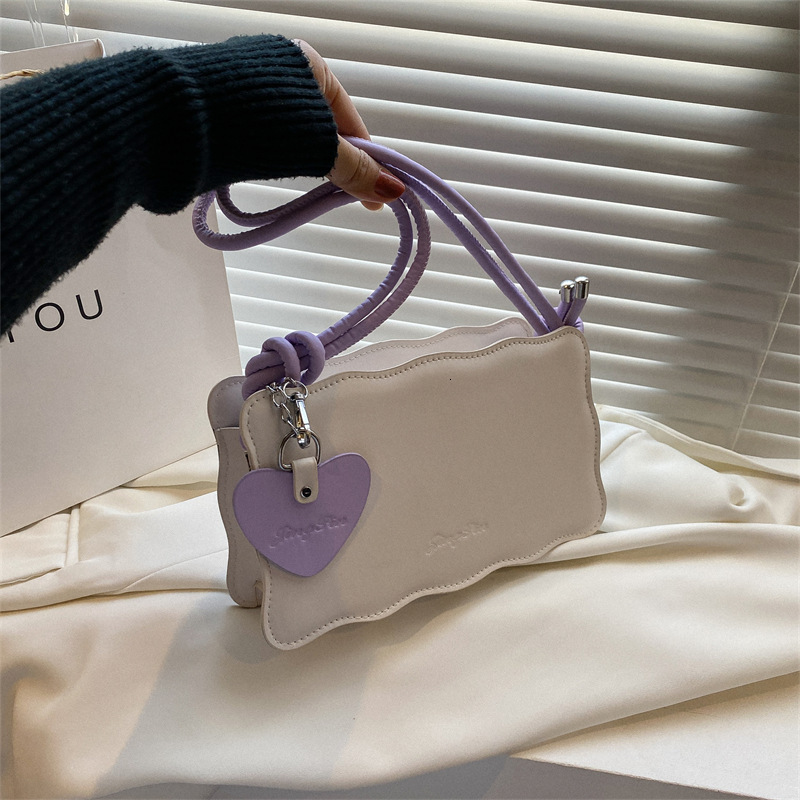 Color for women's new shoulder fashionable and simple hand-held small square bag, stylish version crossbody bag