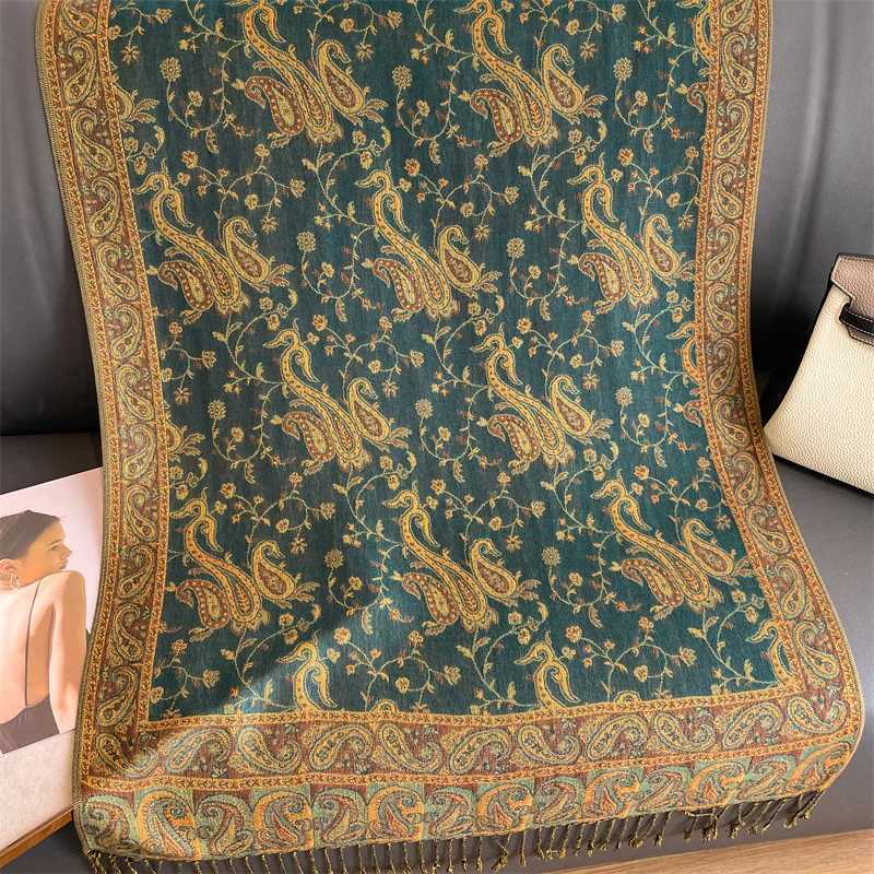 Bohe headscarf long Muslim cashmere shawl Fem Foard soft turbo bag suitable for luxury brands of ribbon bags X2503243