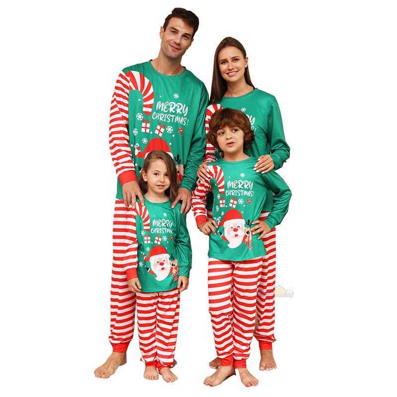 2024 Family Matching Christmas Pajama Set for Adults and Children Same Clothing Christmas Pajamas for Mother and Child Clothing W241015