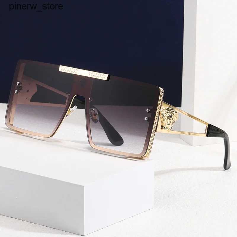 Sunglasses Sunglasses Glasses Frame Spectacle Eyewear Accessories Women Fashion Square Outdoor UV400 AE1378B Cool Street Sunglasses L240910
