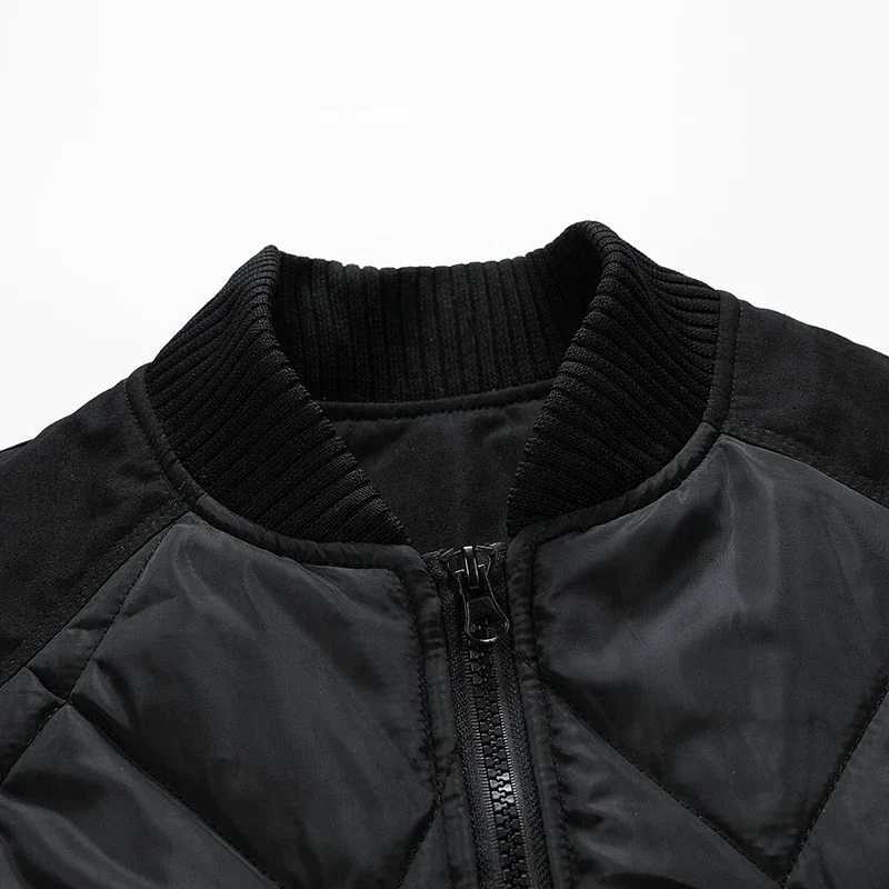 Bomber jacket fashionable casual warm winter jacket mens autumn jacket commodity baseball puff jacket high street jacket top X241017