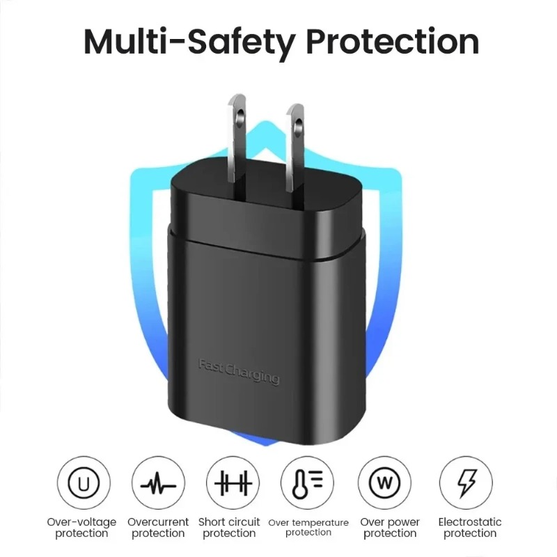 PD 25W Super Fast Charger Type C Fast Wall Charger USB-C Power Adapter EU/US Plug Fast Charging Block For iPhone Samsung Galaxy iPad
