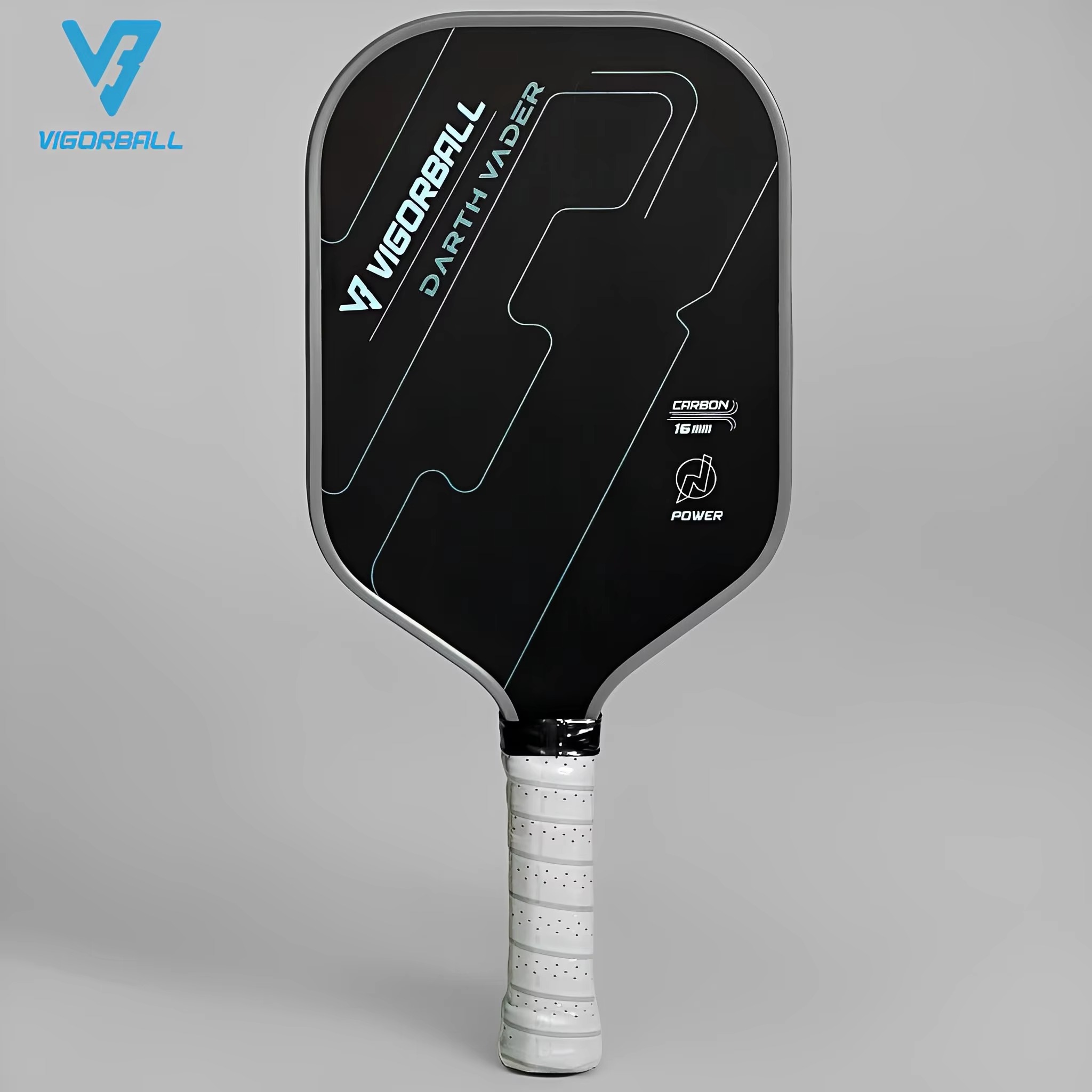 Vigorball T700 Raw Carbon Fiber Pickleball Paddle for beginners and Pros Carbon Friction Surface 16MM Polymer Honeycomb Core Enhanced Power&Spin&Contr